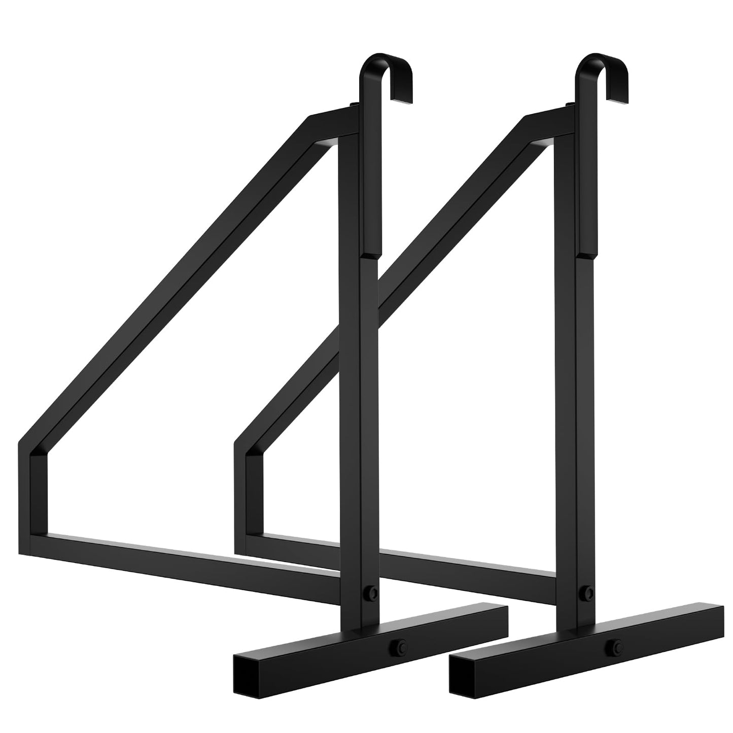 ZUIWAN Heavy Duty Shipping Container Shelving Bracket Kit (4-Pack) - 1-Tier Hanging Shelving Rack (19" D x 16" H), Universal Cargo Container Brackets
