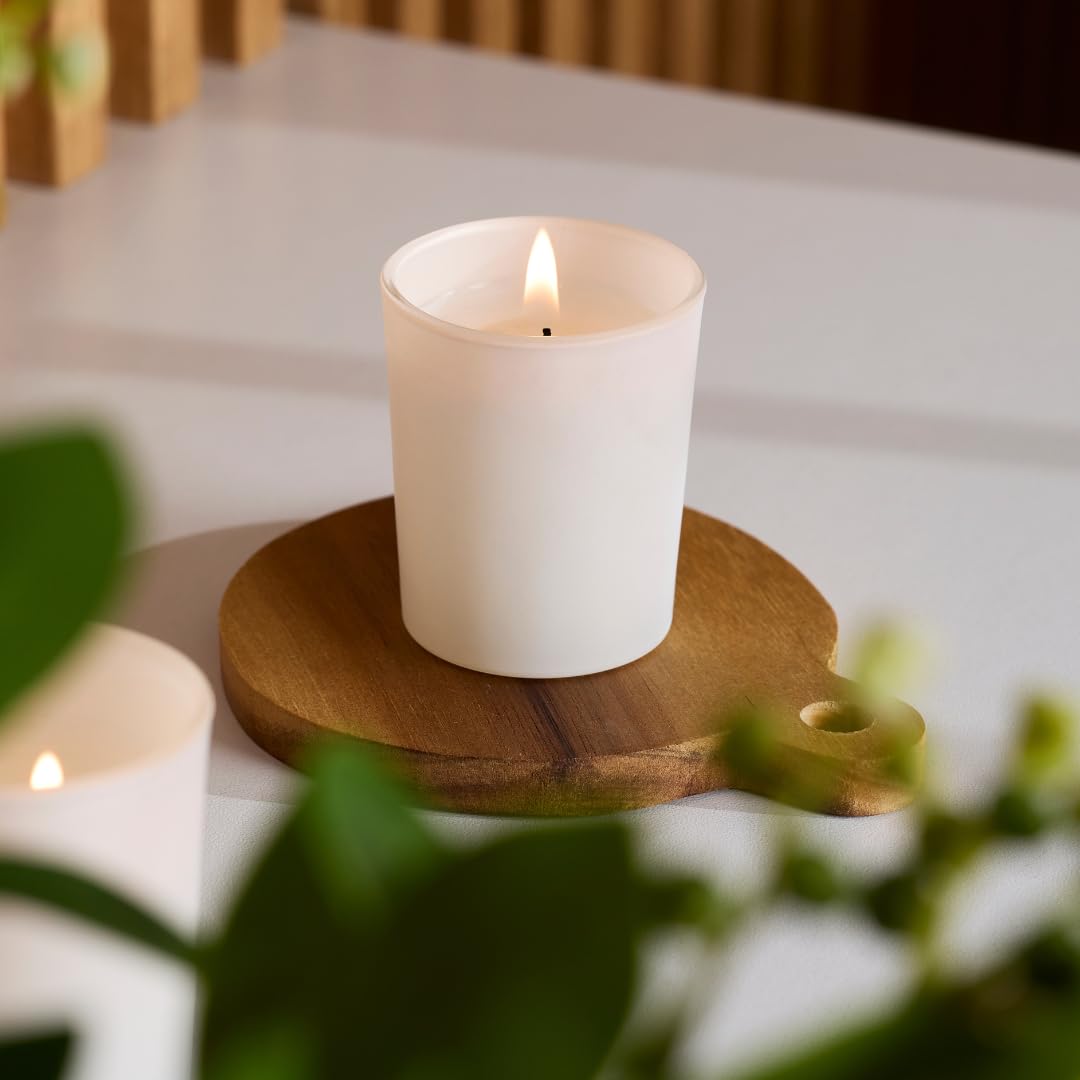 Simply Soson Votive Candles Bulk, 24 Filled White Votive Candle Holder, 10 Hours Burn time, Small Bulk Candles, Unscented Candle, Candle Votives for Wedding, Holiday