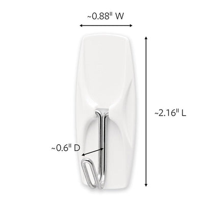 Command Medium Wire Toggle Hooks, 7 Wall Hook and 8 Strips, Damage-Free Hanging with Adhesive, No Tools for Hanging, Organization and Storage, Holds up to 2 lb