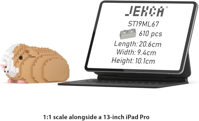 JEKCA Guinea Pig 01S | Animal Plastic Building Blocks | Age 14+