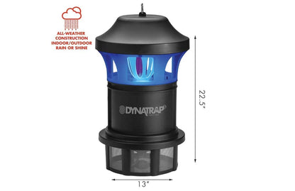 DynaTrap DT1775 1 Acre Mosquito & Flying Insect Trap – Kills Mosquitoes, Flies, Wasps, Gnats, & Other Flying Insects - Bug Zapper Alternative - Black