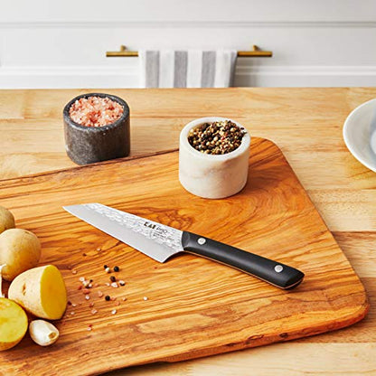 Kai PRO 6" Chef’s Knife, Hand Sharpened Kitchen Knife for Professional and Home Chefs, Japanese AUS6M Stainless Steel Blade, Full-Tang POM Handle, NSF Certified