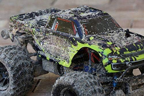 SummitLink Custom Body Compatible for 1/10 Scale RC Car or Truck (Truck not Included) (Muddy Green Over Black)