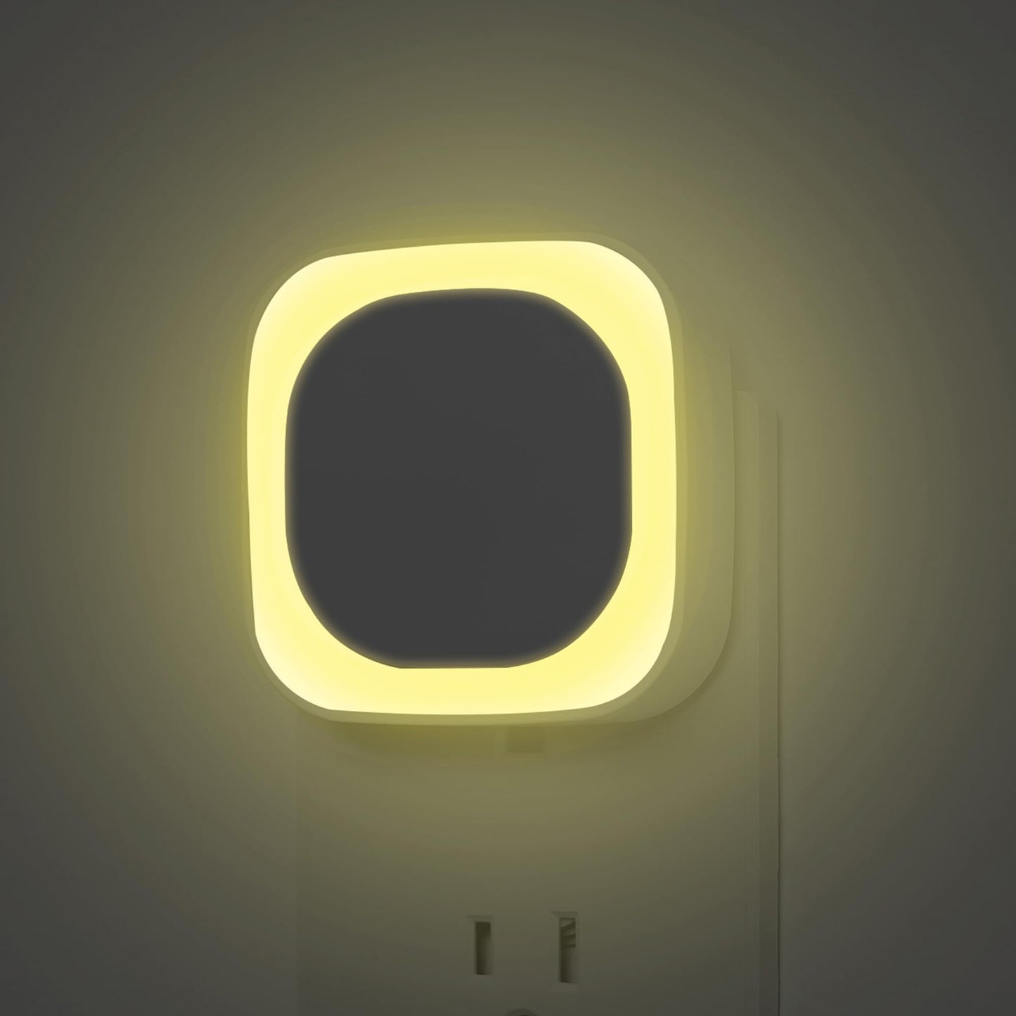 2 Pack Plug in Amber Night Light, Auto Dusk to Dawn, Soft Glow, Dimmable, Diffused Light, LED Lights for Bedroom, Kids, Bathroom, Sleep, Baby Nursery, Toddler, Hallway, Kitchen, Home Decor