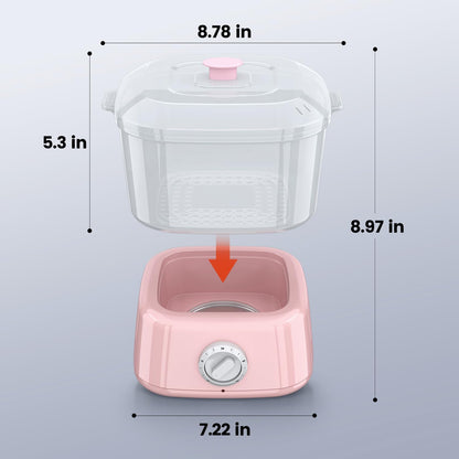 Hot Towel Warmer, Rapid Heating Towel Steamer for Facials can Hold 12 Mini Wet Towels, Portable Mini Towel Warmer for Bathroom,Spa and Salon.