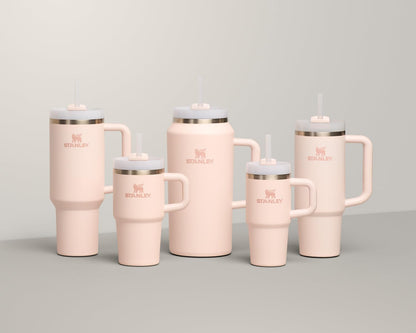 STANLEY Quencher H2.0 Tumbler - 30 oz Insulated Stainless Steel Cup with Handle & Straw | BPA-Free | Rose Quartz 2.0