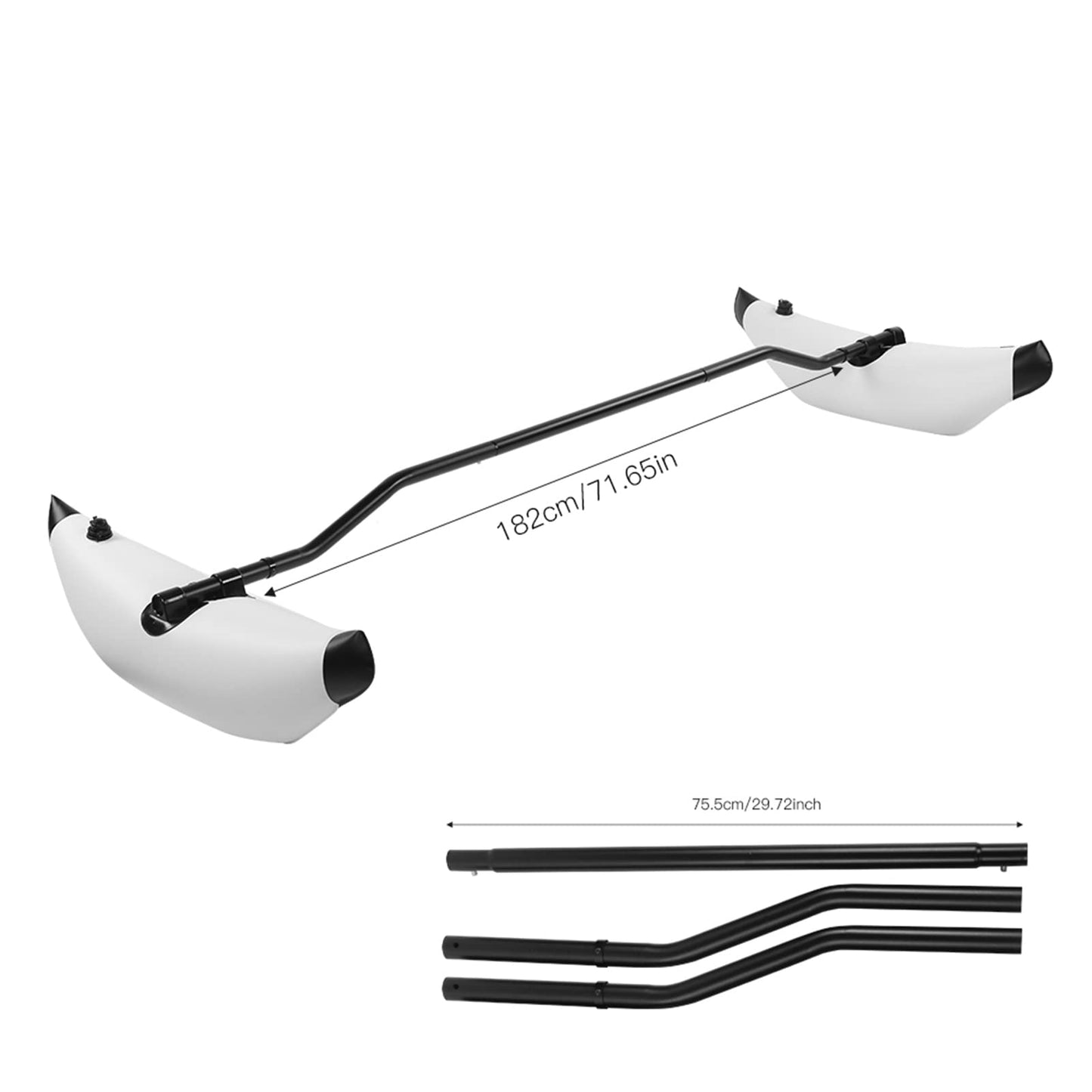 Kayak Outrigger Stabilizer , Portable PVC Higher Stability Kayak Outrigger Kit , Three Colours to Choose Inflatable Kayak Stabilizer , Easy to Install , for Floating Balancing Boat