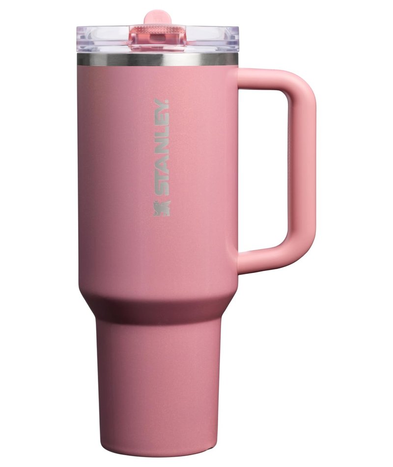 STANLEY Quencher ProTour Flip Straw Tumbler with Leakproof Lid 40 oz| Built-in Straw & Handle | Cupholder Compatible for Travel | insulated Stainless Steel Cup | BPA-Free | Port Shimmer