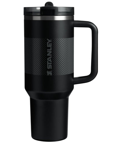 STANLEY Quencher ProTour Flip Straw Tumbler with Leakproof Lid 40 oz | Built-In Straw and Handle | Cup Holder Compatible for Travel | Insulated Stainless Steel Cup | BPA-Free | Black Fade