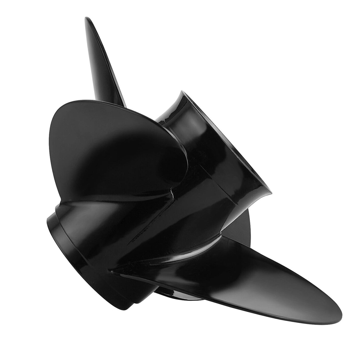 MARKGOO Propeller 13X17 Pitch RH 15 Spline Tooth with Hub Kit for Mercury Spitfire Outboard 40 50 60 65 70 75 80 90 100 115 125 140 HP Boat Engine Parts 4 Blade Aluminum Prop 48-8M8026590