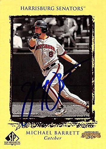 Autograph Warehouse 244830 Michael Barrett Autographed Baseball Card - Montreal Expos44 FT 1999 Upper Deck Minor League Rookie - No. 14