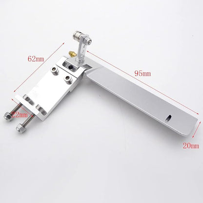 RC Boat 4mm Drive Flexible Shaft Strut + 95mm Rudder + 35mm Propeller + Turn Fins Turn Tabs Kits for RC Boat Speed Mono V Oval