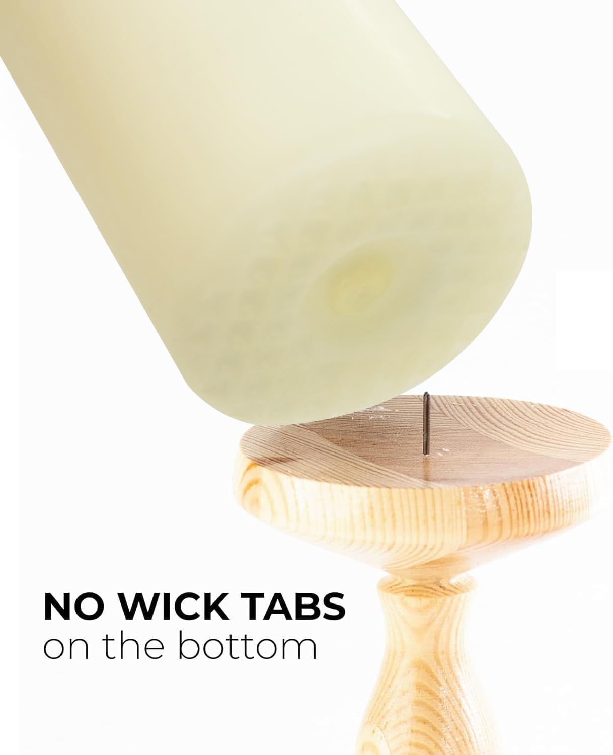 YOROXRG 2"x4" High Ivory Pillar Candles, Set of 20 Unscented. Bulk Buy. Ideal for Halloween, Wedding, Emergency Lanterns, Household, Wedding and Home Décor Candlesticks