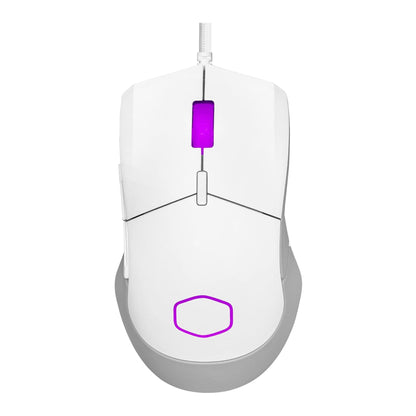 Cooler Master MM712 Wireless Gaming Mouse Black with Adjustable 19,000 DPI, 2.4GHz and Bluetooth , Ultraweave Cable, PTFE Feet, RGB Lighting and MasterPlus+ Software
