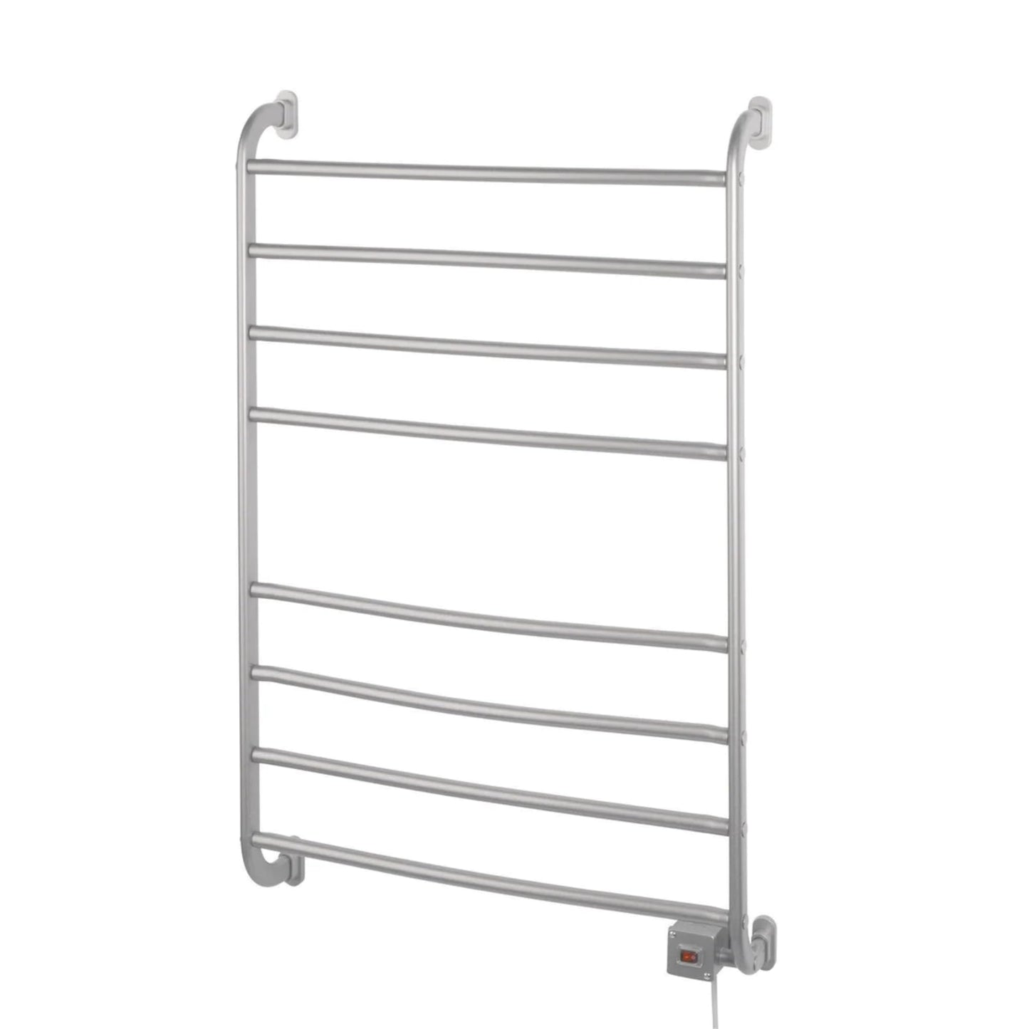 Warmrails Kensington Towel Warmer - Wall Mounted Towel Warmer Rack for Drying Towels and Garments - 39.5-Inch Nickel Finish Frame with 4 Bars - Model HSKS