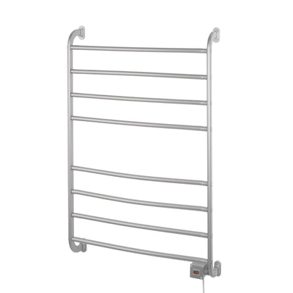 Warmrails Kensington Towel Warmer - Wall Mounted Towel Warmer Rack for Drying Towels and Garments - 39.5-Inch Nickel Finish Frame with 4 Bars - Model HSKS