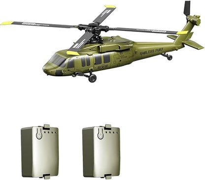 UH-60 2.4G 5CH Flybarless Scale RC Helicopter Model with Barometric Altitude Hold Optical Flow Positioning One-Key Inverted Flight (RTF)