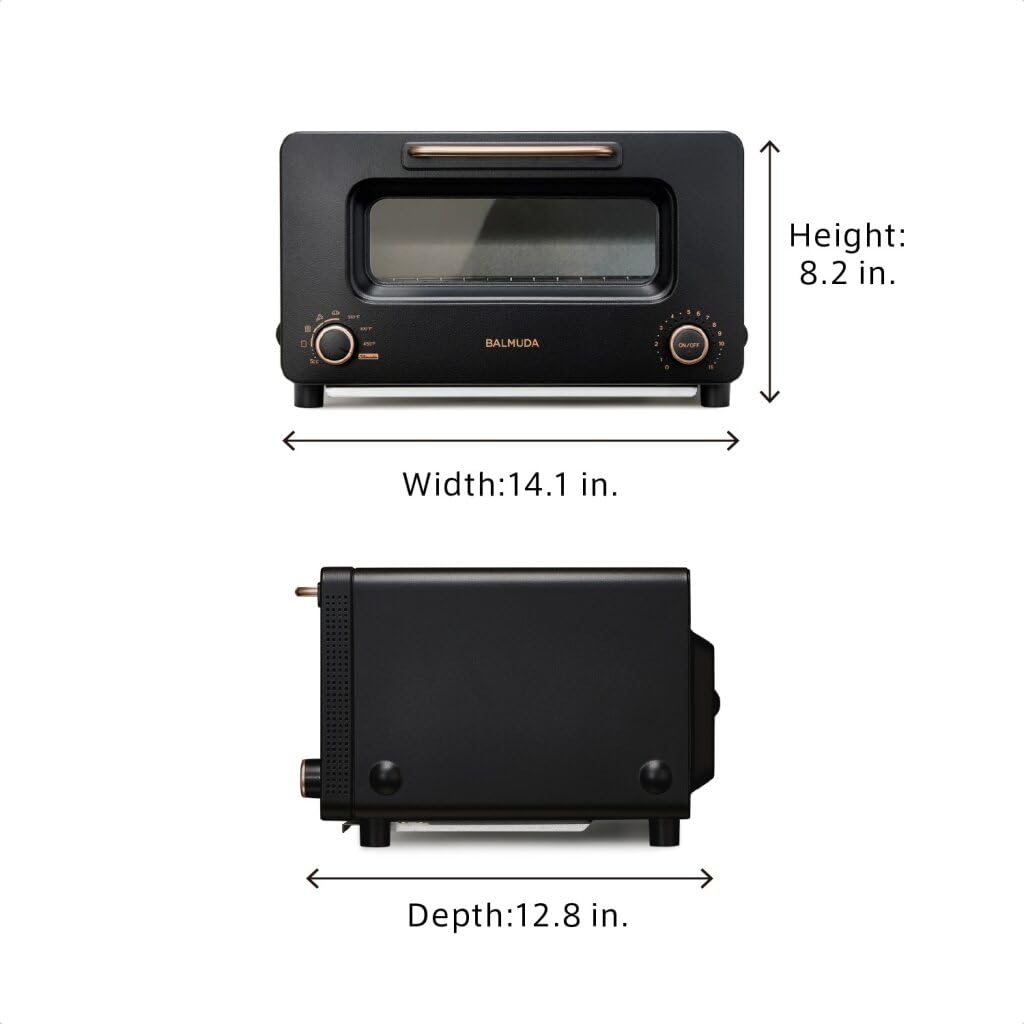 BALMUDA Combo Pack: The Toaster Pro Black & The Lantern Navy | Steam Oven Toaster & Rechargeable LED Lantern