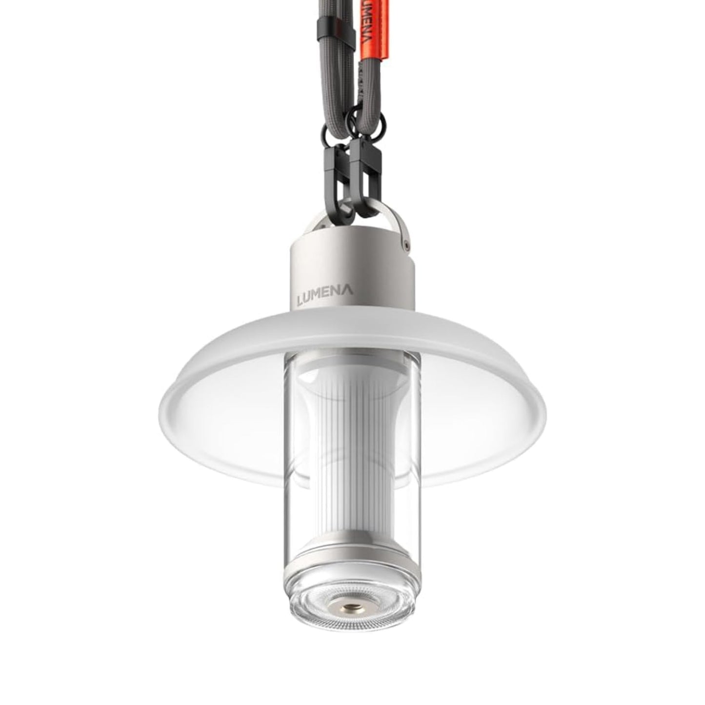 LUMENA M4 Portable LED Lantern | Rechargeable Camping Light, Water-Resistant, 3350mAh Battery, Adjustable Brightness & Modes, Magnetic, Durable for Outdoor & Emergency Use (Platinum Beige)
