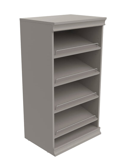 ClosetMaid 4598 Modular Storage Stackable Unit with 4 Drawers, Taupe & 4609 Modular Storage Stackable Shoe Shelf Unit, Taupe