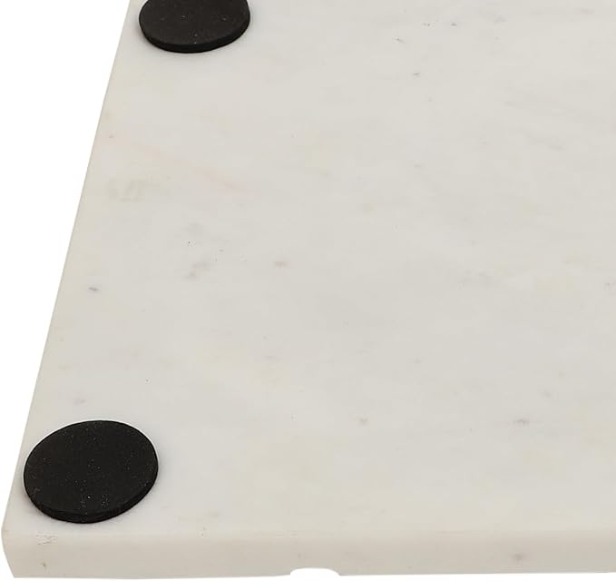 Marble Tic Tac Toe Game Board X and O Game Set for Birthday Gift to Students and Adults Medium White