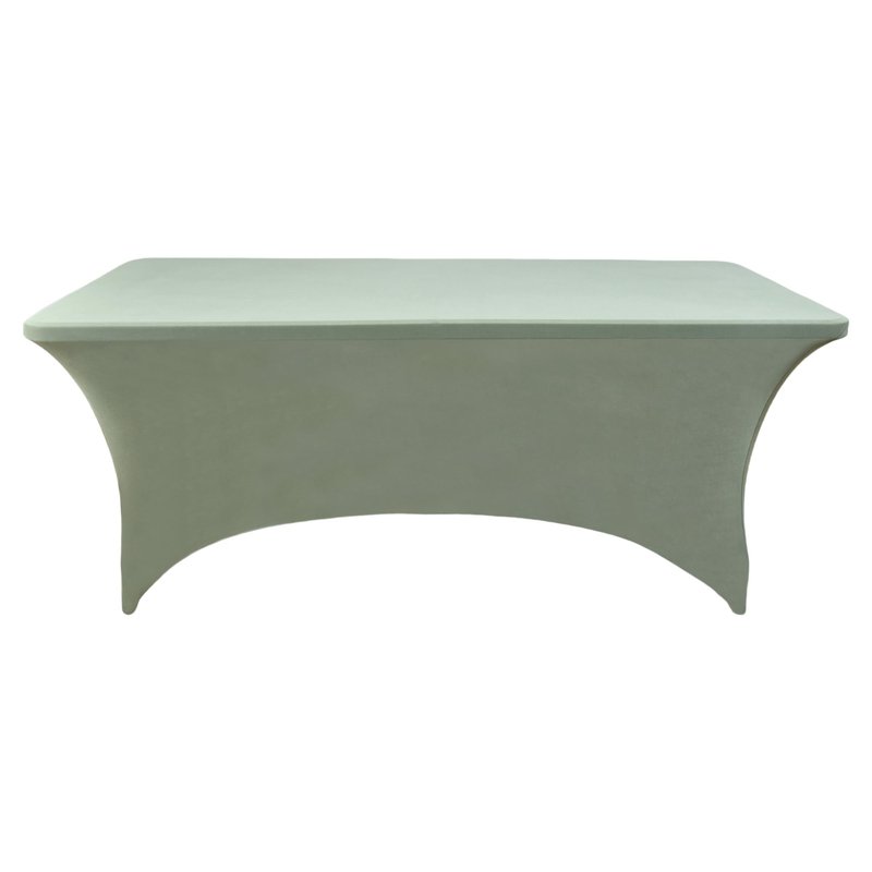 ZarzaaSik 118 2-Pack 4ft Spandex Table Covers for Rectangular Folding Tables - Wrinkle Resistant Stretch Tight Table Cloths - Ultimate Fitted Table Protector for Parties, Banquet, and Wedding