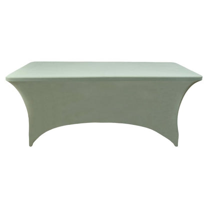ZarzaaSik 118 2-Pack 4ft Spandex Table Covers for Rectangular Folding Tables - Wrinkle Resistant Stretch Tight Table Cloths - Ultimate Fitted Table Protector for Parties, Banquet, and Wedding