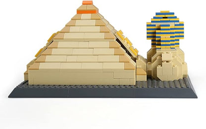 643Pcs Great Pyramid of Giza &amp Sphinx Egypt Building Set World Landmark Architecture Model Collectible Toy for Kids and Adults