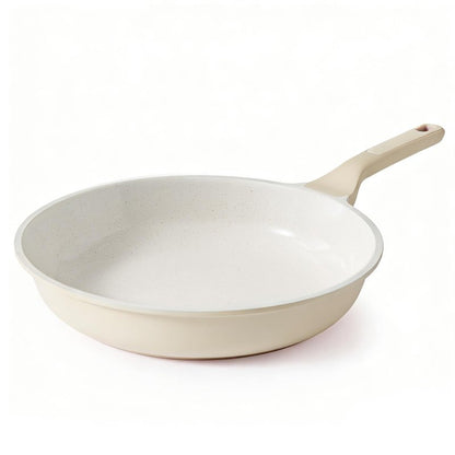 SENSARTE Nonstick Ceramic Frying Pan 12.5-Inch, Healthy Non Toxic Skillet, Induction Compatible Omelet Pan with Heat Resistant Handle, PFAS-Free, Mint Green