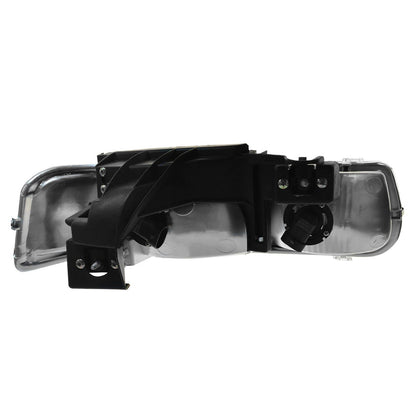 TRQ Headlight & Parking Light Assembly Set for 1999-2006 Chevy Silverado/Suburban/Tahoe, Clear, Model LKA55876