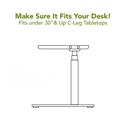 PERFECT POSTURE Max Under Desk Storage Drawer – Large Desk Drawer with Lock for Regular & Sit-Stand Standing Desks, Black (26.7” x 13”)