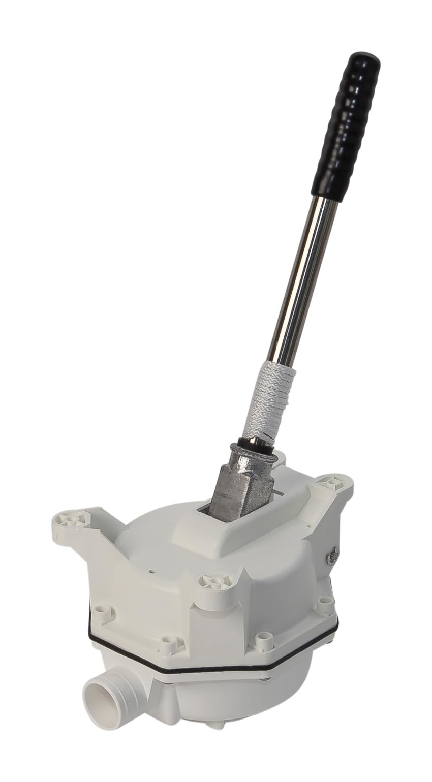 Whale Mk5 Manual Sanitation Pump - Bulkhead. Up to 17 GPM Flow Rate, Designed for Toilet Flush or Holding Tank Pump Out ensuring reliability in Black Waste Management, BP0535