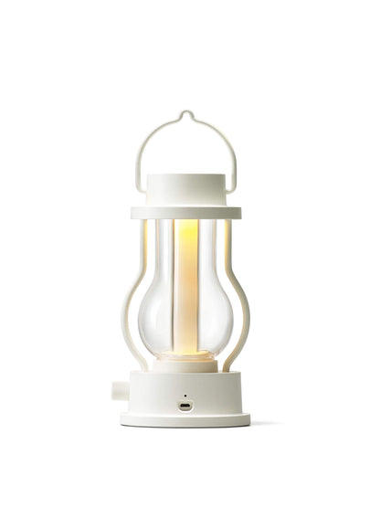 BALMUDA The Lantern | Rechargeable LED Lantern | 3 Light Modes: Candle, Amber, & Warm White | Battery Operated | Lightweight | Water-Resistant | US Version | White