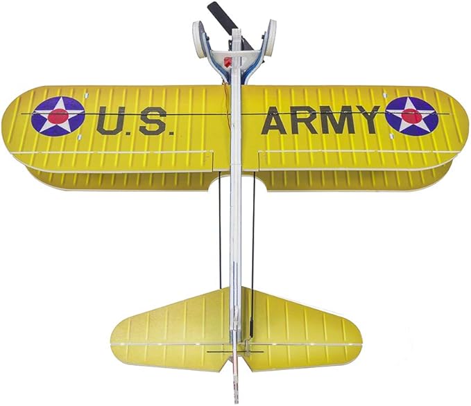 4CH Micro 450mm RC Foamy Indoor Outdoor Biplane Stearman PT-17 Kaydet (E2505-157E)