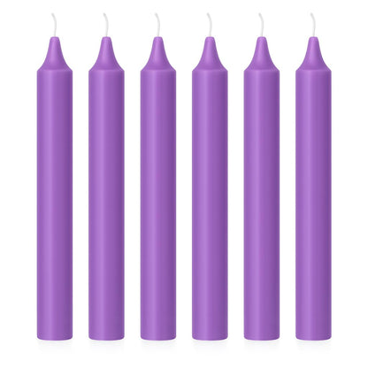 6 Inch Taper Candle 5 Pack Spell, Wicca, Santeria, Energized Candles Velas de 6 Pulgadas Paquete de 5 Velas (Violet 6 Pack)