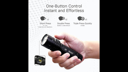 Nitecore EX7 6000 Lumen Rechargeable Multi Beam Pattern Flood/spot LED Flashlight w/EdisonBright Brand Charging Adapter