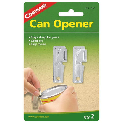 Coghlan's Portable Can Opener 2-Pack, Lightweight and Durable Manual Tool for Camping, Hiking, Survival, and Outdoor Adventures