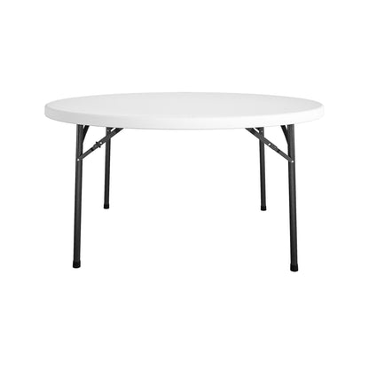 COSCO Commercial 5' (60") Round Blow Mold Table, White