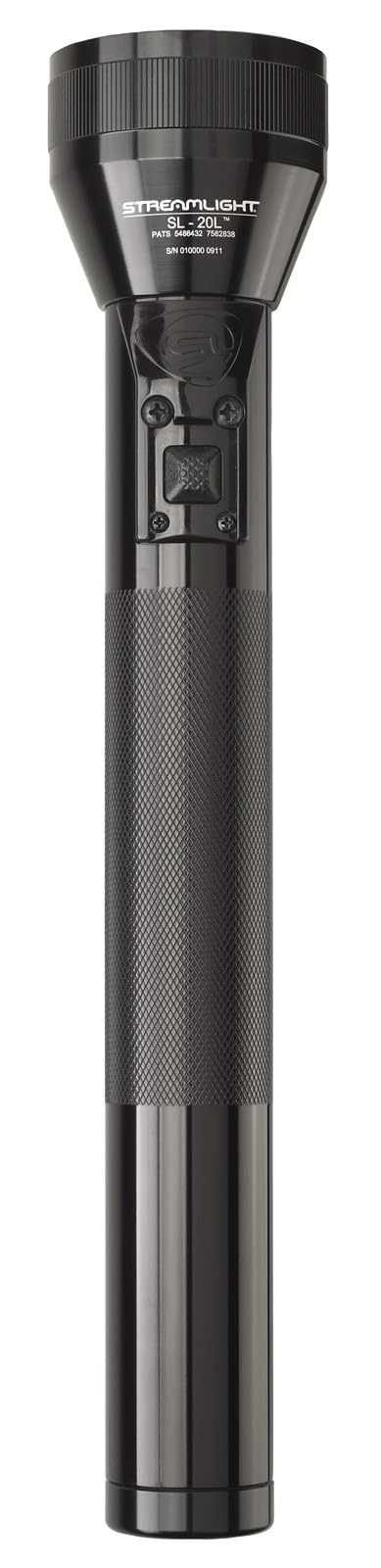Streamlight 20703 SL-20L 450-Lumen Full Size Rechargeable LED Flashlight with 120-Volt AC/12-Volt DC Smart Charger, 2 Sleeves, Black