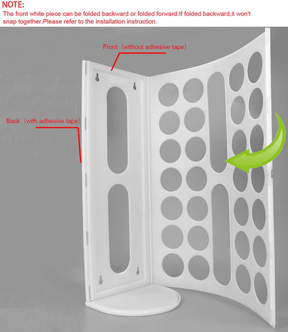 Lunies Plastic Bag Holder for Grocery Bags，Large Capacity Plastic Bag Dispenser, Multiple Grocery Bag Storage Organizer, Wall Mount Kitchen Trash Bag Holder(White,1 pack)