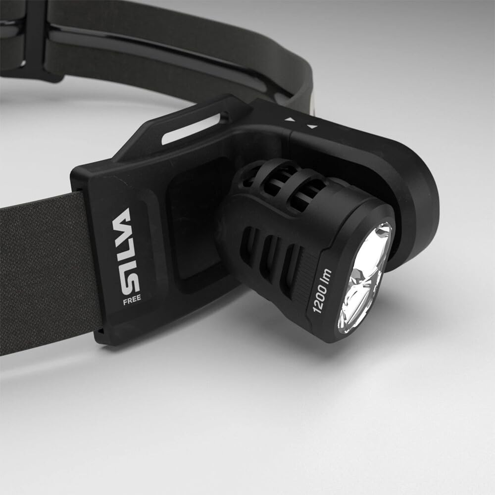 Silva Free S 1200 Lumen Headlamp | Great for Skiing, Trail Running, and Longer Adventures | ISPO Award Winner | Ultralite