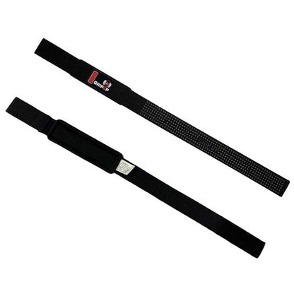 GripUpBar Lifting Straps For Weight Lifting Gel Grips Heavy Duty Gym Strap Cotton Wrist Support Neoprene Padded Anti Slip Dumbbell Bar Wraps For Bodybuilding Deadlifts Barbells Workouts Men Women (Black)