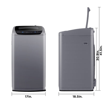 COMFEE' Portable Washing Machine, 0.9 cu.ft Compact Washer With LED Display, 5 Wash Cycles, 2 Built-in Rollers, Space Saving Full-Automatic Washer