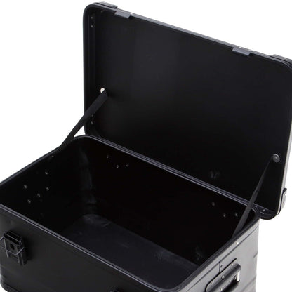 Overland Vehicle Systems Aluminum Box Storage 53QT - Universal Purpose - Heavy Duty Foldable Handles - Heavy Duty Nylon Interior Straps - Boxes are Stackable