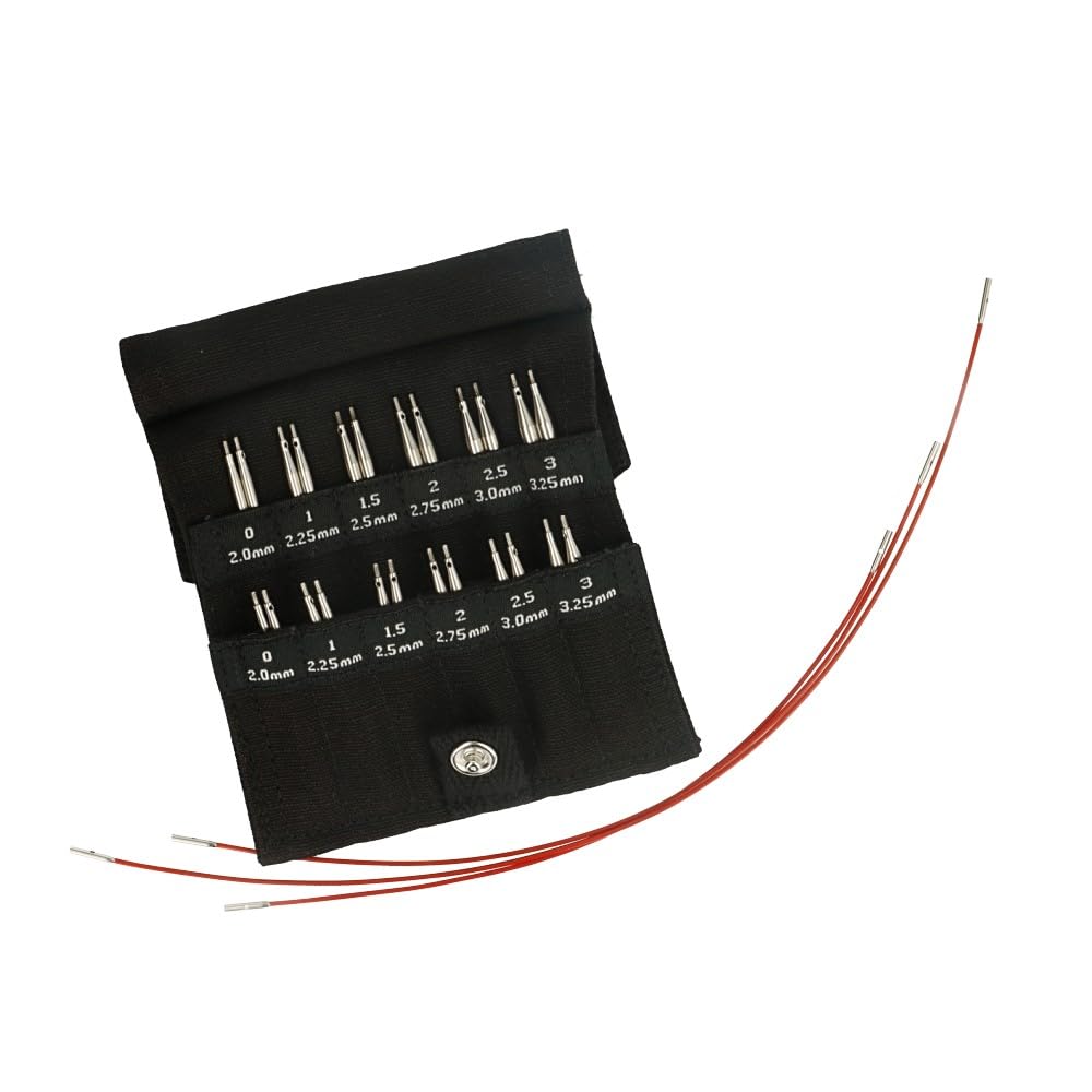 ChiaoGoo Twist Shorties Set, 2" & 3" (5 & 8 cm) [M], US 0-3 (2-3.25mm)