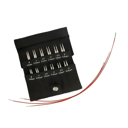 ChiaoGoo Twist Shorties Set, 2" & 3" (5 & 8 cm) [M], US 0-3 (2-3.25mm)