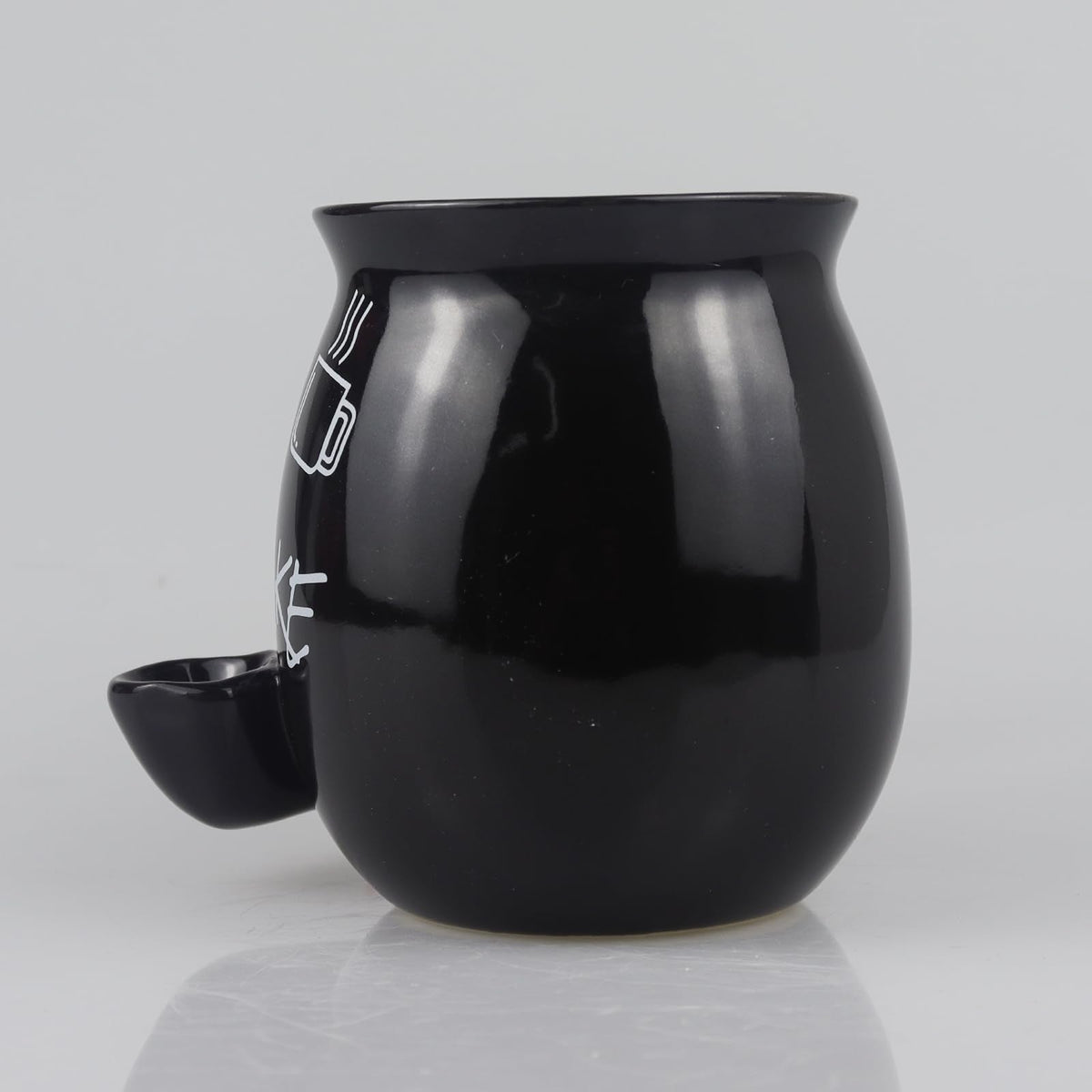 ISTOOLL Coffee Mug, Novelties Ceramic Cup Father's Day Gift, Black