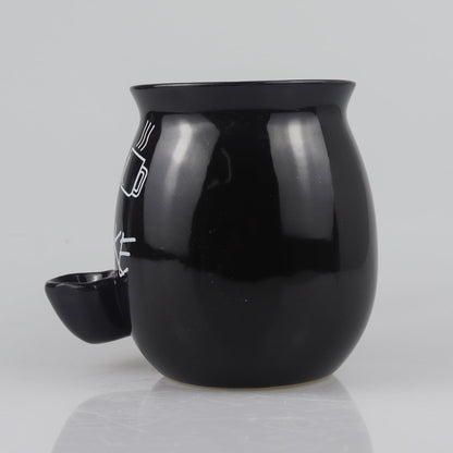ISTOOLL Coffee Mug, Novelties Ceramic Cup Father's Day Gift, Black