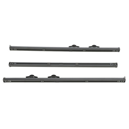 Mopar 82215956 Utility Rails Trail Rail System, same as production. Max recommended load is 250 lbs per rails. Use with Utility Cross Rails 82215631