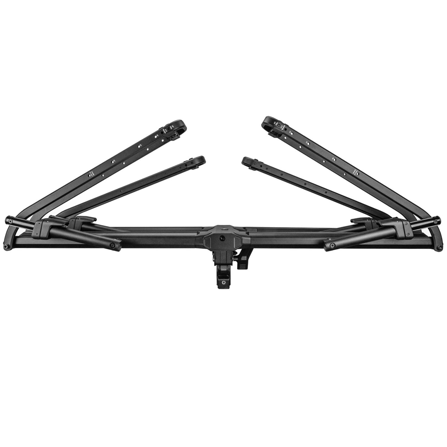 KUAT 2" Piston Pro Platform Rack - Secure Rugged Durable Portable Foldable Easy-to-Use No Frame Contact Dual Ratchet 2-Bike Hauling Platform with 5" Max Tire Width